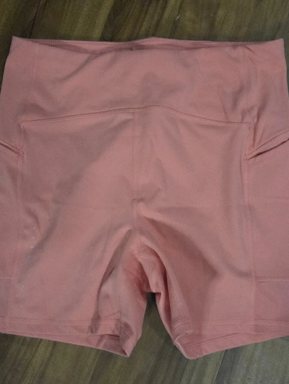 Reebok Pink High-Waisted Biker Shorts – Size Large